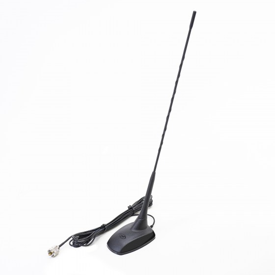 Anténa CB PNI Extra 48 s magnetickou základňou, 45 cm, 26-30MHz, 150W, SWR 1.0, sklolaminát